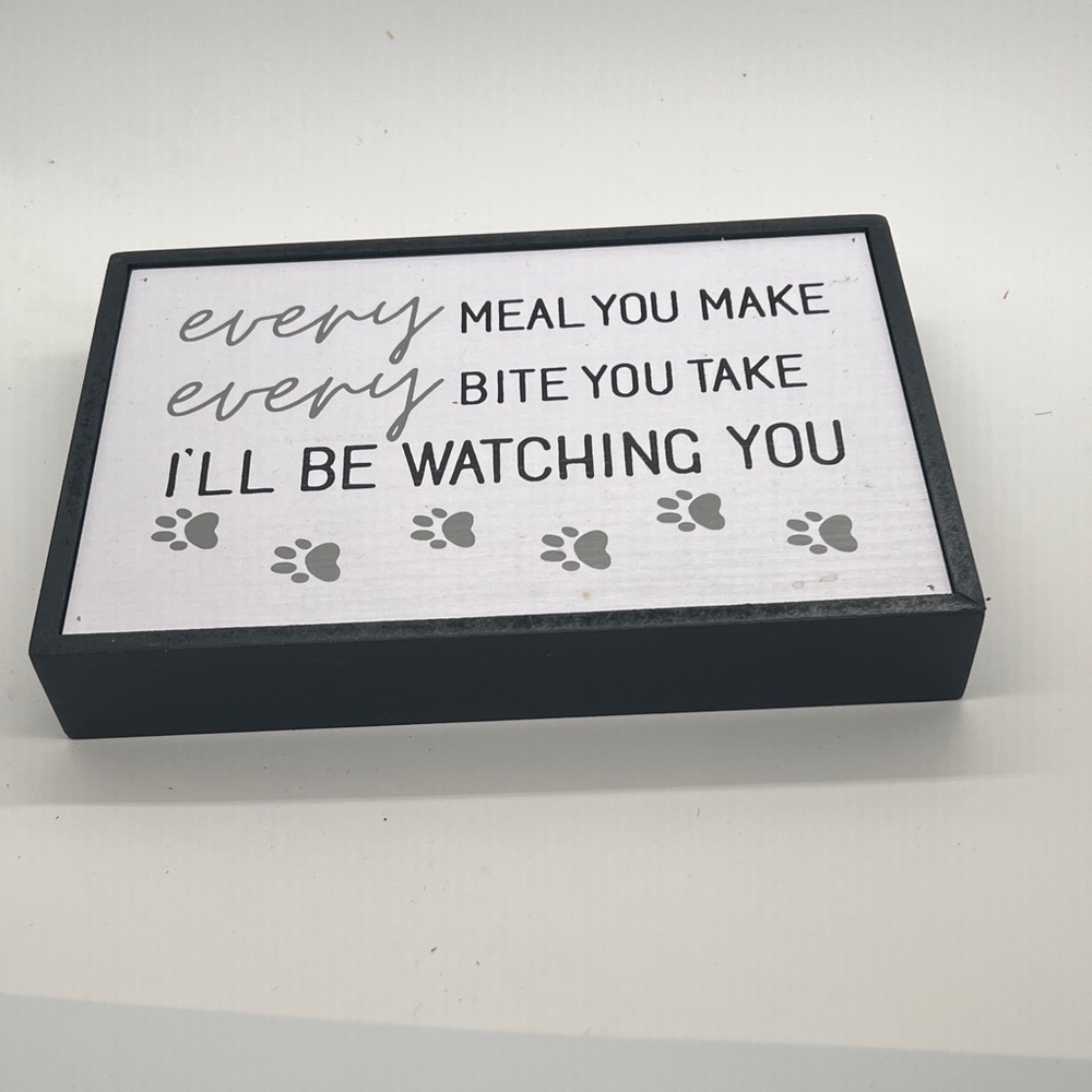 Black and White Decorative Sign